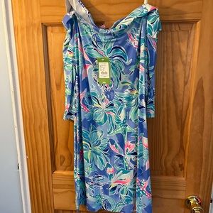 NWT Strapless Lilly Pulitzer quarter sleeve dress